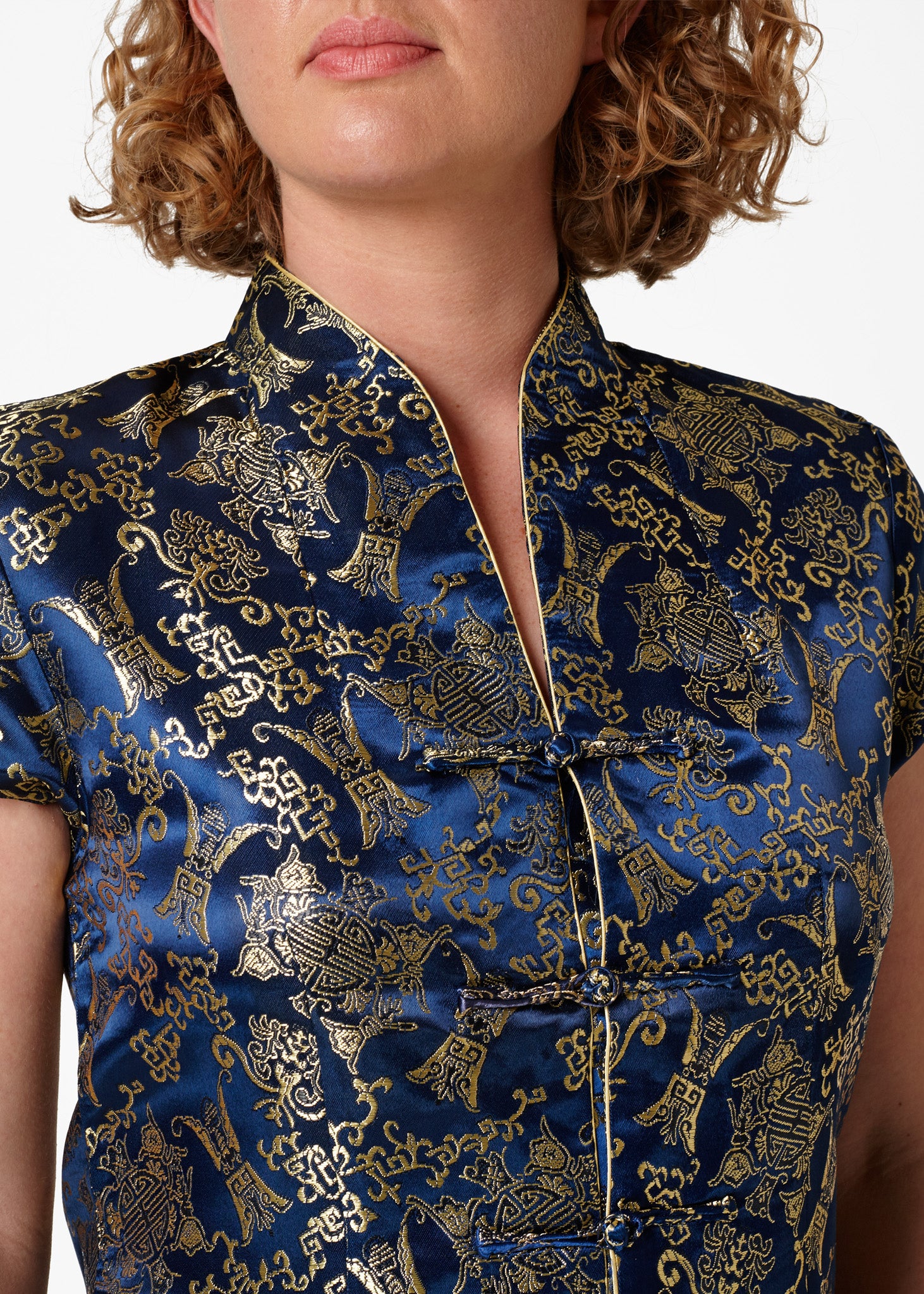 Chinese Blouse Blue